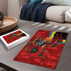 Gold Suns ANZAC Personalised Puzzle Lest We Forget Poppy Camo