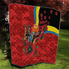 Gold Suns ANZAC Personalised Quilt Lest We Forget Poppy Camo