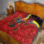 Gold Suns ANZAC Personalised Quilt Lest We Forget Poppy Camo