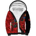 Gold Suns ANZAC Personalised Sherpa Hoodie Lest We Forget Poppy Camo