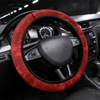 Gold Suns ANZAC Steering Wheel Cover Lest We Forget Poppy Camo