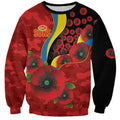 Gold Suns ANZAC Personalised Sweatshirt Lest We Forget Poppy Camo