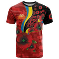 Gold Suns ANZAC Personalised T Shirt Lest We Forget Poppy Camo