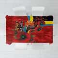 Gold Suns ANZAC Personalised Tablecloth Lest We Forget Poppy Camo