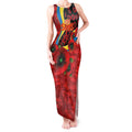 Gold Suns ANZAC Personalised Tank Maxi Dress Lest We Forget Poppy Camo