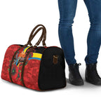 Gold Suns ANZAC Personalised Travel Bag Lest We Forget Poppy Camo