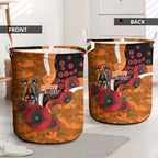 Greater Giants ANZAC Personalised Laundry Basket Lest We Forget Poppy Camo