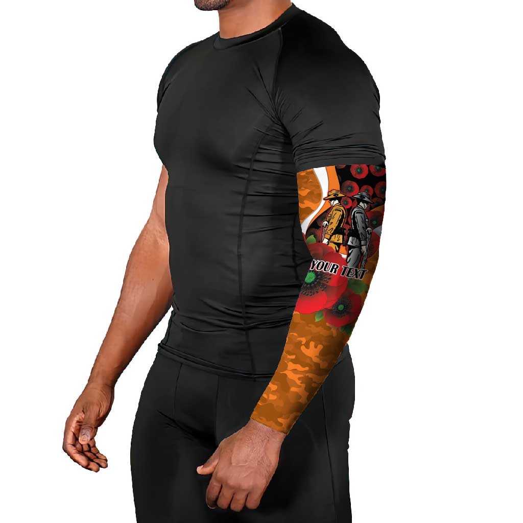 Greater Giants ANZAC Personalised Arm Sleeves Lest We Forget Poppy Camo