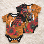 Greater Giants ANZAC Personalised Baby Onesie Lest We Forget Poppy Camo