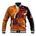 Greater Giants ANZAC Personalised Baseball Jacket Lest We Forget Poppy Camo