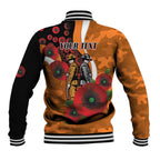 Greater Giants ANZAC Personalised Baseball Jacket Lest We Forget Poppy Camo