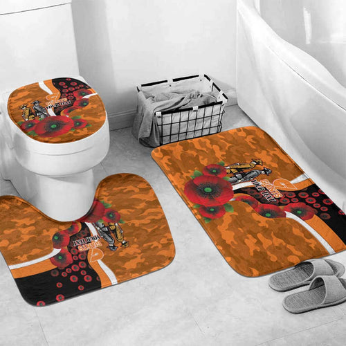 Greater Giants ANZAC Personalised Bathroom Set Lest We Forget Poppy Camo