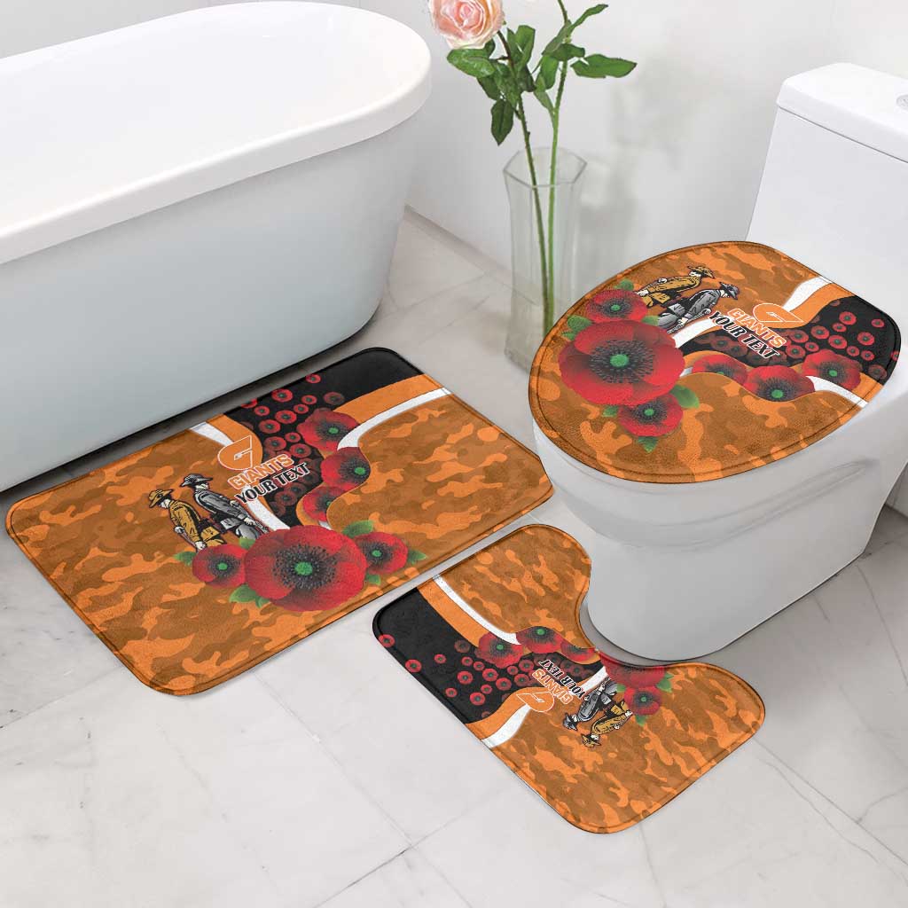 Greater Giants ANZAC Personalised Bathroom Set Lest We Forget Poppy Camo