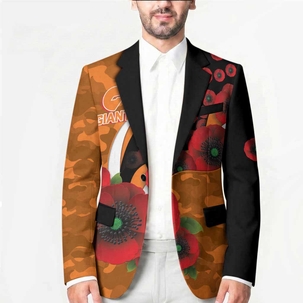 Greater Giants ANZAC Personalised Blazer Lest We Forget Poppy Camo
