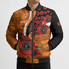 Greater Giants ANZAC Personalised Bomber Puffer Jacket Lest We Forget Poppy Camo