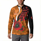 Greater Giants ANZAC Personalised Button Sweatshirt Lest We Forget Poppy Camo