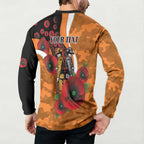 Greater Giants ANZAC Personalised Button Sweatshirt Lest We Forget Poppy Camo