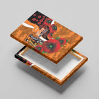 Greater Giants ANZAC Personalised Canvas Wall Art Lest We Forget Poppy Camo
