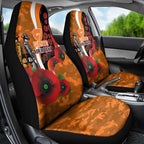Greater Giants ANZAC Personalised Car Seat Cover Lest We Forget Poppy Camo