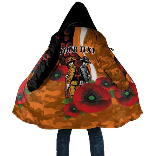 Greater Giants ANZAC Personalised Cloak Lest We Forget Poppy Camo