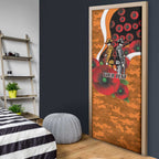 Greater Giants ANZAC Personalised Door Cover Lest We Forget Poppy Camo