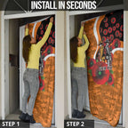Greater Giants ANZAC Personalised Door Cover Lest We Forget Poppy Camo