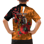 Greater Giants ANZAC Personalised Family Matching Mermaid Dress and Hawaiian Shirt Lest We Forget Poppy Camo