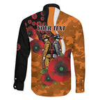 Greater Giants ANZAC Personalised Family Matching Mermaid Dress and Hawaiian Shirt Lest We Forget Poppy Camo