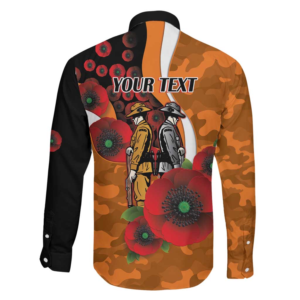 Greater Giants ANZAC Personalised Family Matching Summer Maxi Dress and Hawaiian Shirt Lest We Forget Poppy Camo