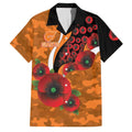 Greater Giants ANZAC Personalised Family Matching Tank Maxi Dress and Hawaiian Shirt Lest We Forget Poppy Camo