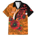 Greater Giants ANZAC Personalised Hawaiian Shirt Lest We Forget Poppy Camo
