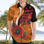 Greater Giants ANZAC Personalised Hawaiian Shirt Lest We Forget Poppy Camo