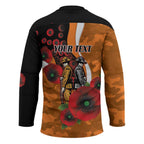 Greater Giants ANZAC Personalised Hockey Jersey Lest We Forget Poppy Camo