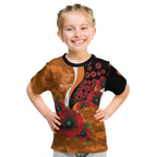 Greater Giants ANZAC Personalised Kid T Shirt Lest We Forget Poppy Camo