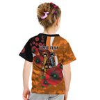 Greater Giants ANZAC Personalised Kid T Shirt Lest We Forget Poppy Camo