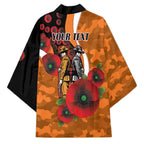 Greater Giants ANZAC Personalised Kimono Lest We Forget Poppy Camo