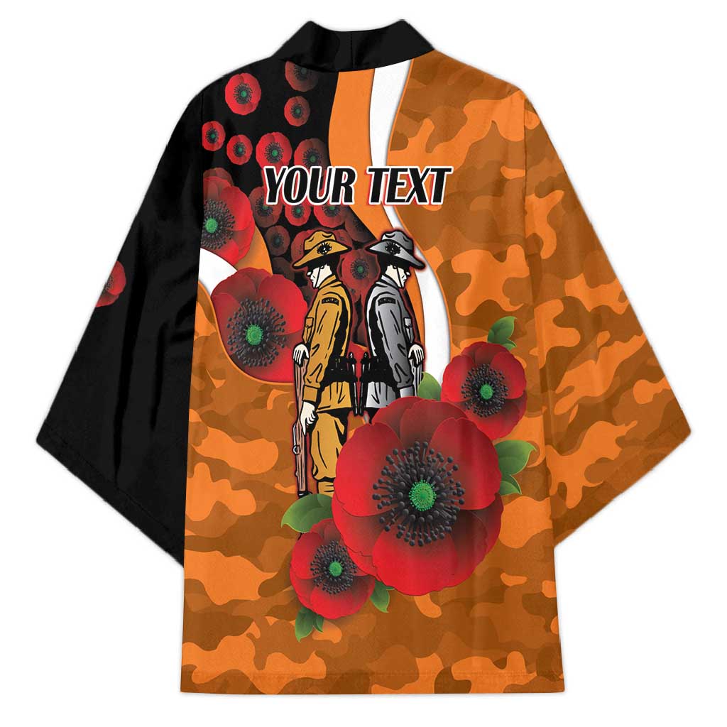 Greater Giants ANZAC Personalised Kimono Lest We Forget Poppy Camo