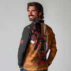 Greater Giants ANZAC Personalised Long Sleeve Polo Shirt Lest We Forget Poppy Camo