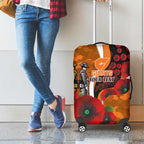 Greater Giants ANZAC Personalised Luggage Cover Lest We Forget Poppy Camo