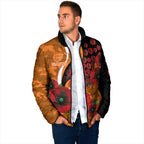 Greater Giants ANZAC Personalised Padded Jacket Lest We Forget Poppy Camo