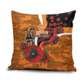 Greater Giants ANZAC Personalised Pillow Cover Lest We Forget Poppy Camo