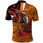 Greater Giants ANZAC Personalised Polo Shirt Lest We Forget Poppy Camo