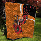 Greater Giants ANZAC Personalised Quilt Lest We Forget Poppy Camo