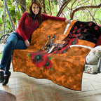 Greater Giants ANZAC Personalised Quilt Lest We Forget Poppy Camo