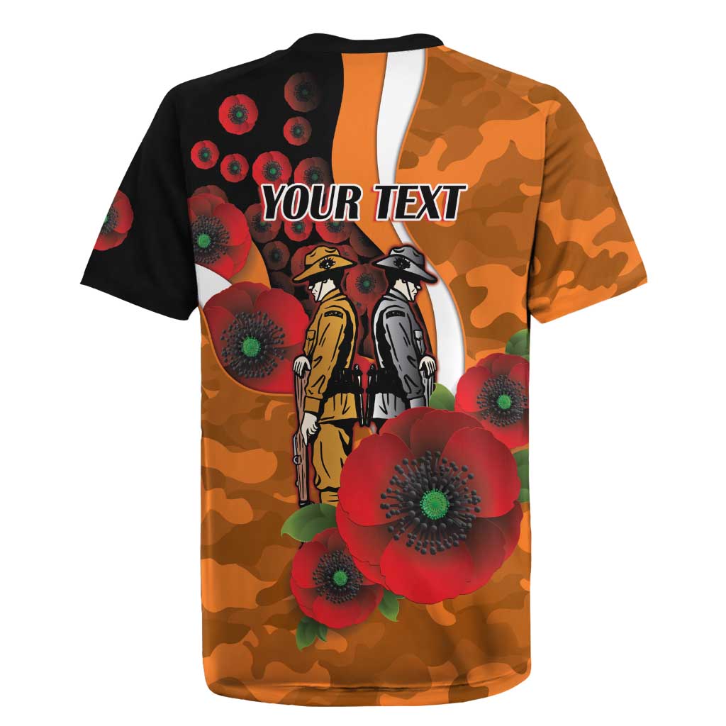 Greater Giants ANZAC Personalised Rugby Jersey Lest We Forget Poppy Camo