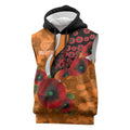 Greater Giants ANZAC Personalised Sleeveless Hoodie Lest We Forget Poppy Camo