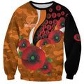 Greater Giants ANZAC Personalised Sweatshirt Lest We Forget Poppy Camo