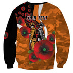 Greater Giants ANZAC Personalised Sweatshirt Lest We Forget Poppy Camo