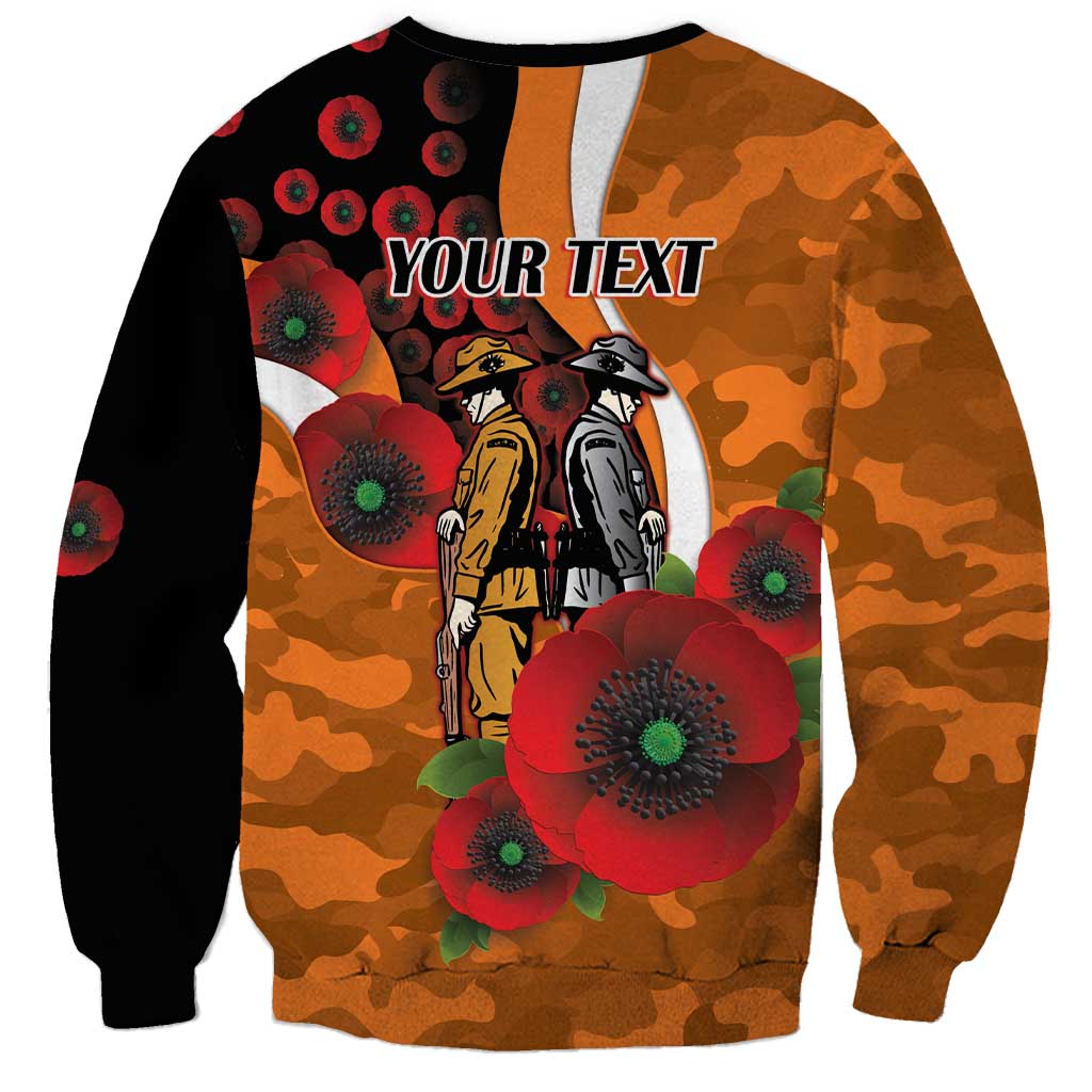 Greater Giants ANZAC Personalised Sweatshirt Lest We Forget Poppy Camo