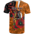 Greater Giants ANZAC Personalised T Shirt Lest We Forget Poppy Camo